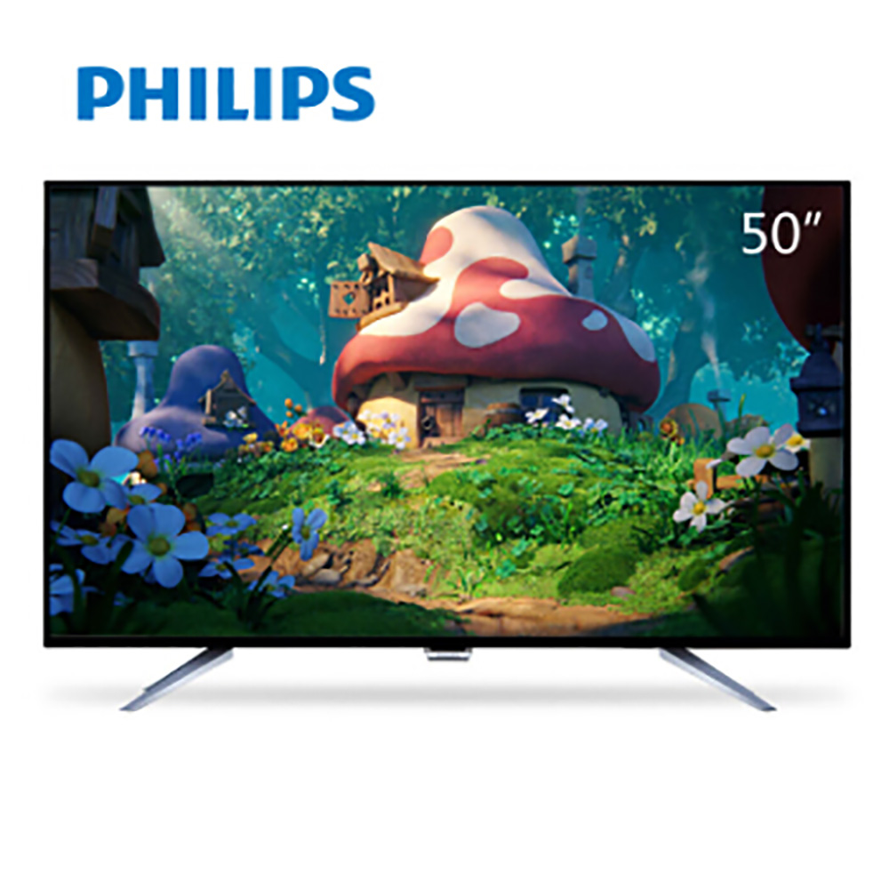 飞利浦（PHILIPS）50PUF6061/T3 50英寸 64位十一核4K超高清智能液晶平板电视机（黑色）